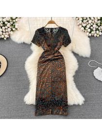 Hot sale Hip-full Korean style Fashion Long dress