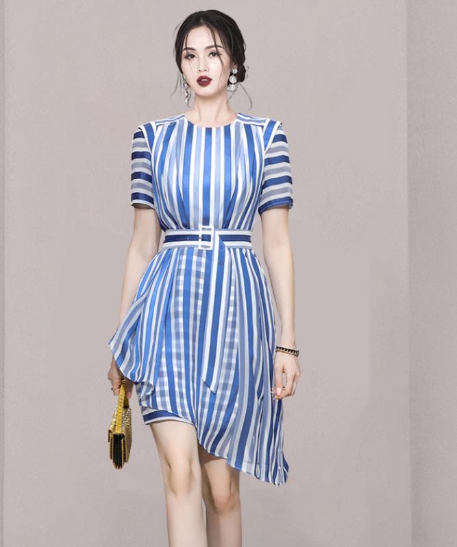 On Sale Stripe Fashion Loose Dress