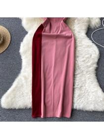 Hot sale Sleeveless Hip-full Long dress for women
