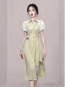 Korean Style Lace Doll Collars Hollow Out Dress 