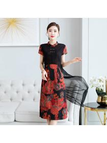 On sale Chinese Style Elegant Mulberry Silk Dress