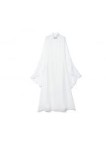 Chinese style summer women's Chinese white shawl temperament dress