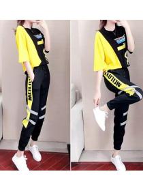 European Style Letter Print Leisure Outfits