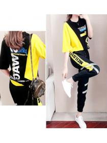 European Style Letter Print Leisure Outfits