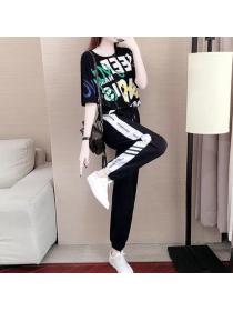 Korean Style Letter Printing Fashion Outfits