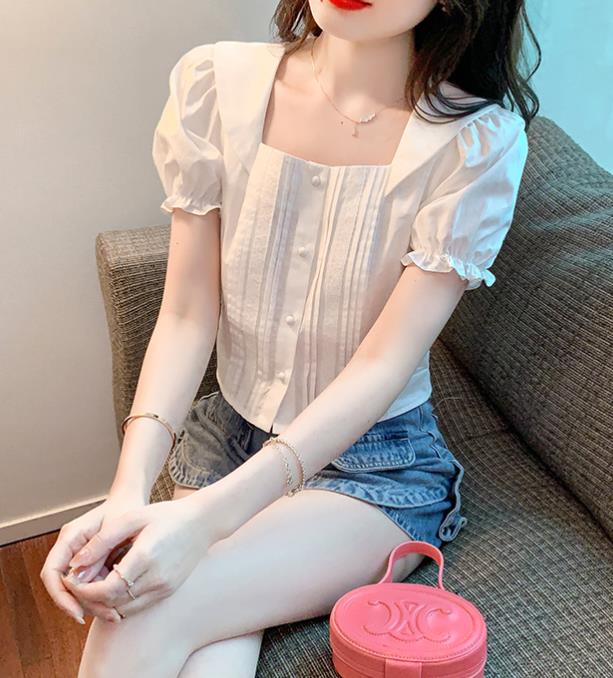New  Style Pure Color Lace Matching Top
