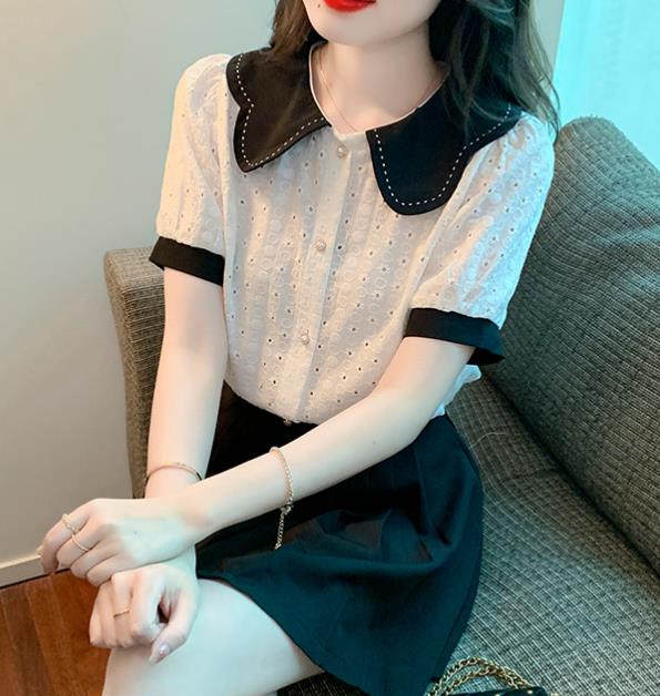 On Sale Doll Collars Lace Hollow Out Blouse