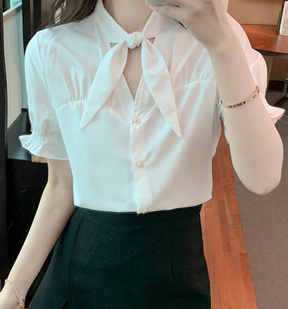 On Sale women's fashion bow top