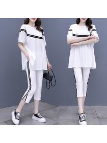 Summer new Korean fashion loose fashion casual-style sports wear two-piece set