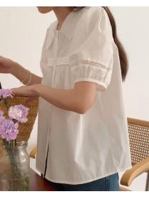 Korean Style Doll Collars Embroidered lace collar Blouse 