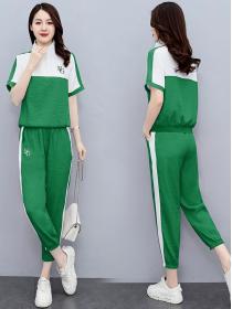 Women's summer clothes sports and leisure two-piece set