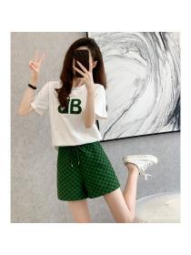 Women's summer loose short-sleeved shorts two-piece set