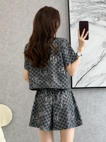 Shorts sports casual suit female summer short-sleeved fashion temperament two-piece suit