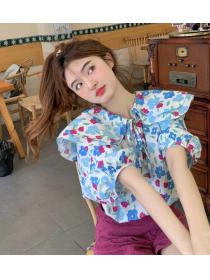 Korean Style Doll Collars Loose T  Shirt 