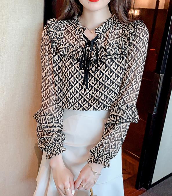 Korean Style Lace Hollow Out Fashion Blouse