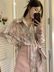 On Sale Loose Doll Collars Leisure Style Blouse 