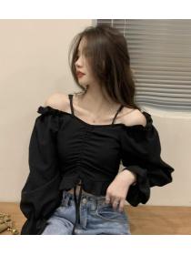 On Sale  Off Collars Sexy Fashion Blouse 