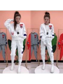 New style Korean fashion sweater+Long pants two-piece set