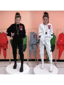New style Korean fashion sweater+Long pants two-piece set