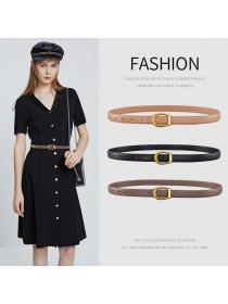 Vintage style Leather Belt Ladies matching Casual Suit Dress Belt