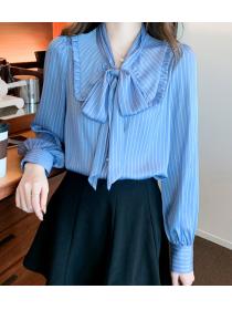 women's Korean style small chiffon shirt