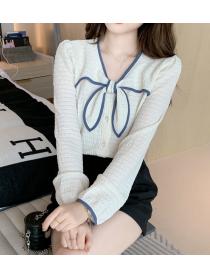 Korean style long sleeve bottoming shirt top 