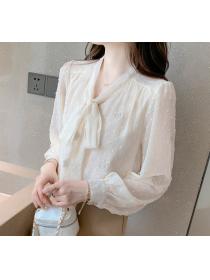 Korean style shirt long sleeve bottoming shirt top 