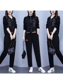 Autumn new Sweater Two-Piece Sports Suit