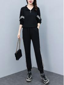 Korean style loose sweater fashion casual Sports two-piece suit