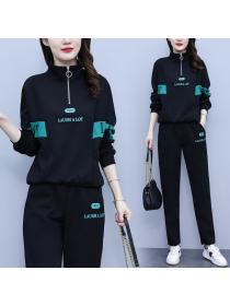 Fashionable slim fit casual sports two-piece set