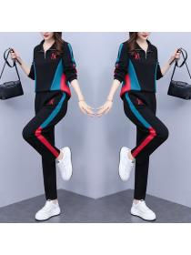 Korean style Autumn fashion Sport&Casual sweater +Long pants two piece set