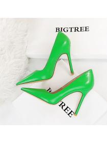 European style simple stiletto high heels pointed sexy shoes