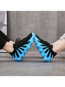 Women's lace-up elastic sneakers couples Sport shoes