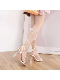 New style Crystal Heel Strap Rhinestone Sandals