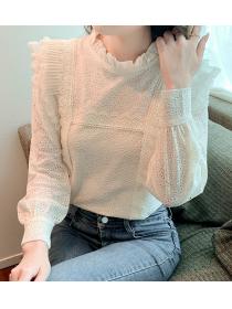 Autumn Korean-style mesh top Chiffon shirt