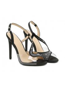 New style rhinestones stiletto women's sandals