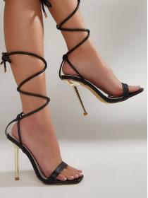 Summer fashion style high-heeled strap sandals