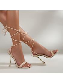 Summer fashion style high-heeled strap sandals