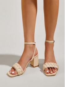 Korean Style Summer Fashion Chunky Heel Sandals for women