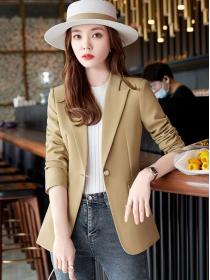 Autumn suit jacket casual green small Blazer