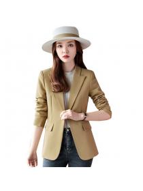 Autumn suit jacket casual green small Blazer