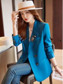 New style casual British style double-breasted Blazer