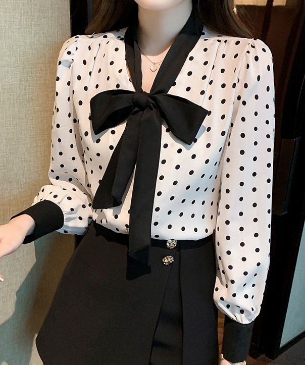 Korean style Fashion satin Chiffon shirt