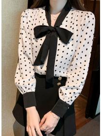 Korean style Fashion satin Chiffon shirt 