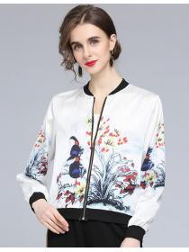 On Sale ink print cropped Fashion coat