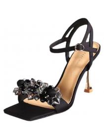 Summer new open-toed sexy matching stiletto sandals