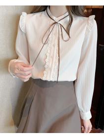 women's autumn lace bottoming shirt