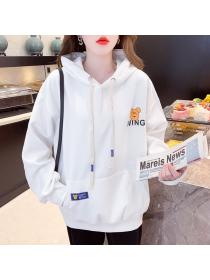 Autumn new fashion hooded sweater letter print Hoodies