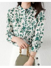 Fashion style floral print shirt