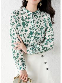 Fashion style floral print shirt